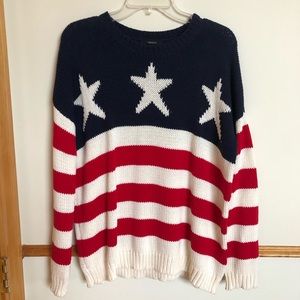 Forever 21 American Flag Sweater